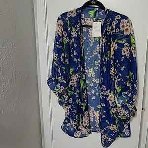 Women's sheer kimono style top